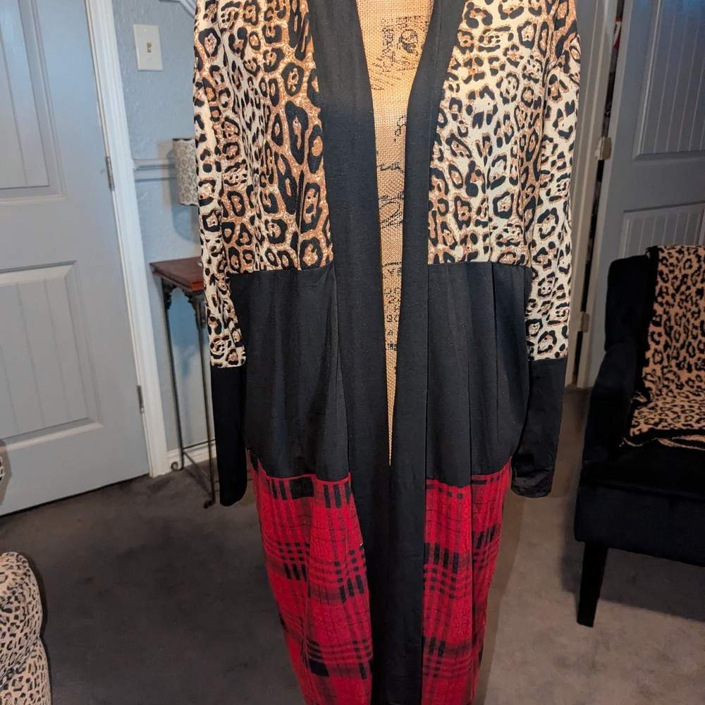 Leopard and Plaid Women's Cape
